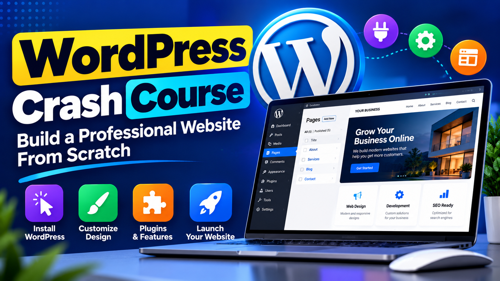WordPress Crash Course: Build a Professional Website